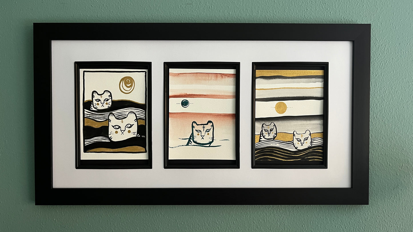 Tiger Ocean Triptych #6, 2023